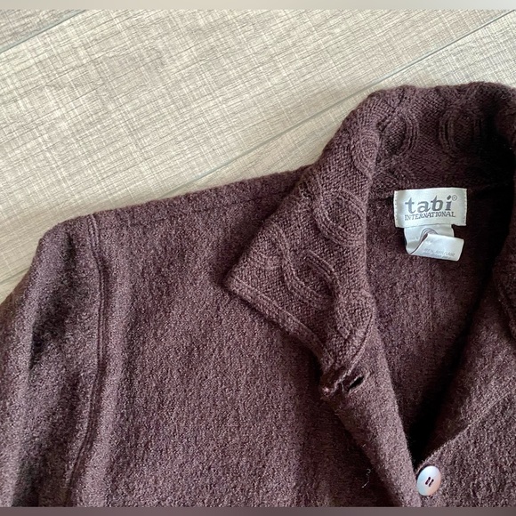 Virgin wool cardigan shacket - Picture 4 of 7